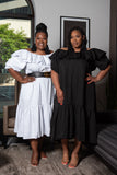 RUFFLED (PLUS)-BLACK