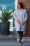 Just A Shirt Dress - Black & White